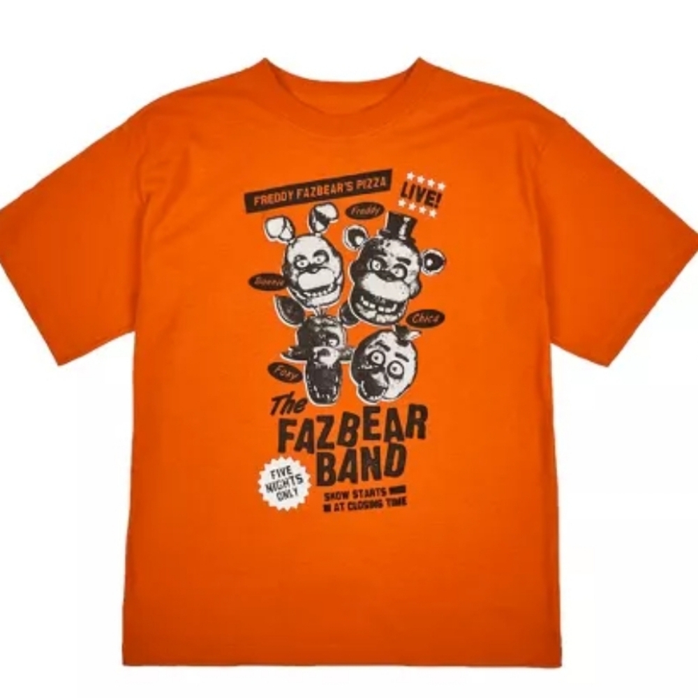 Fazbear Band Orange Kids T-Shirt - Small
